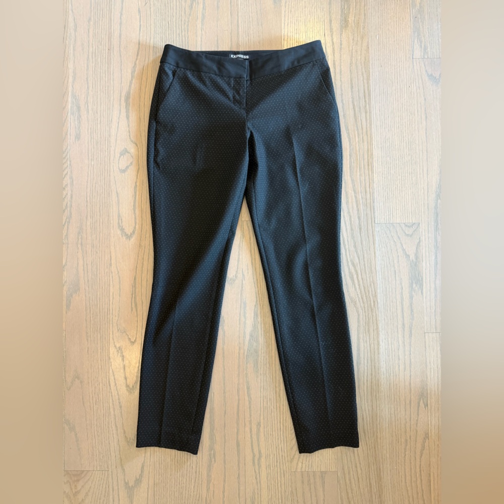 Express Black Dot Columnist Pants